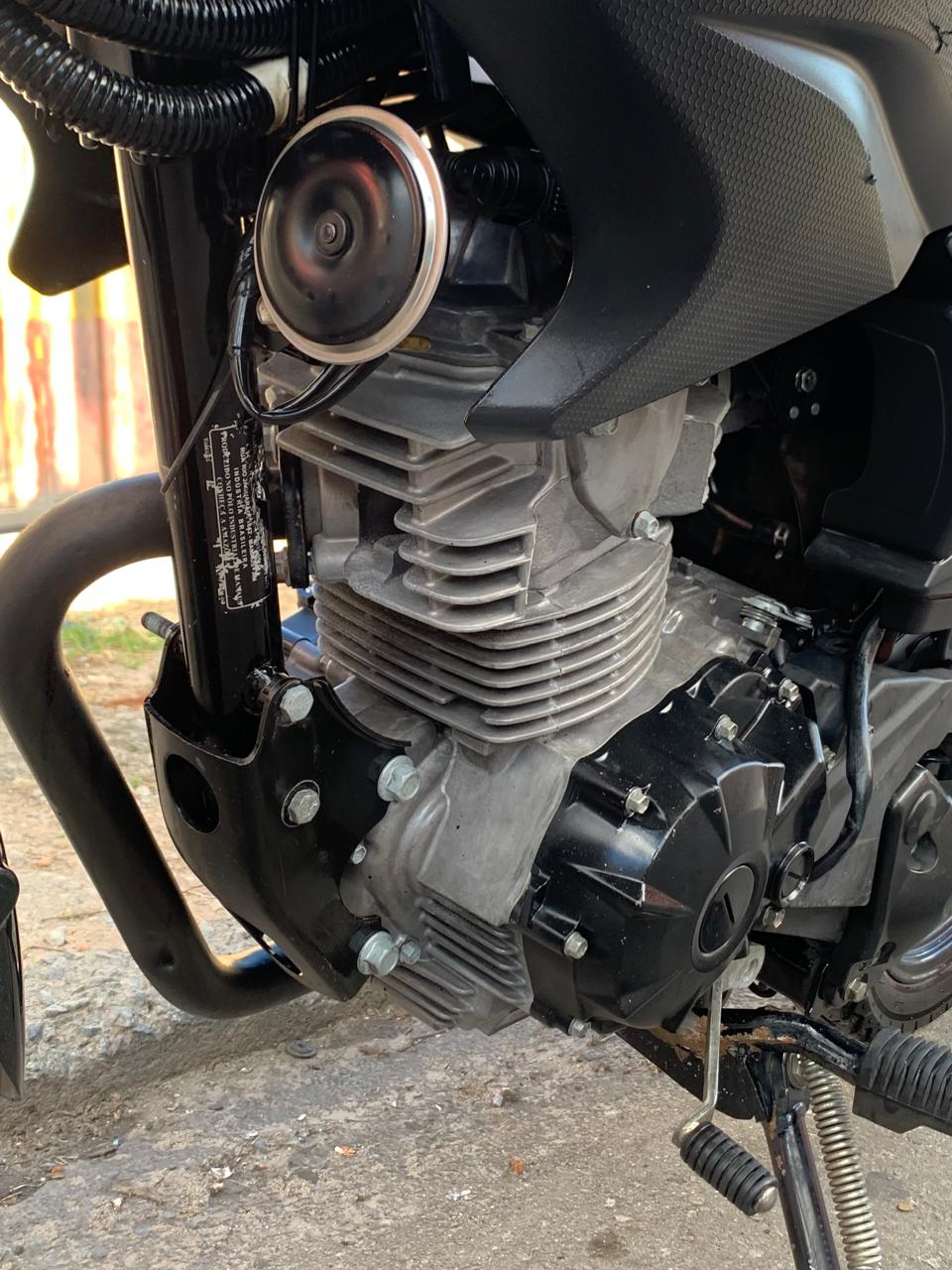 Limpeza de motor de moto antes e depois